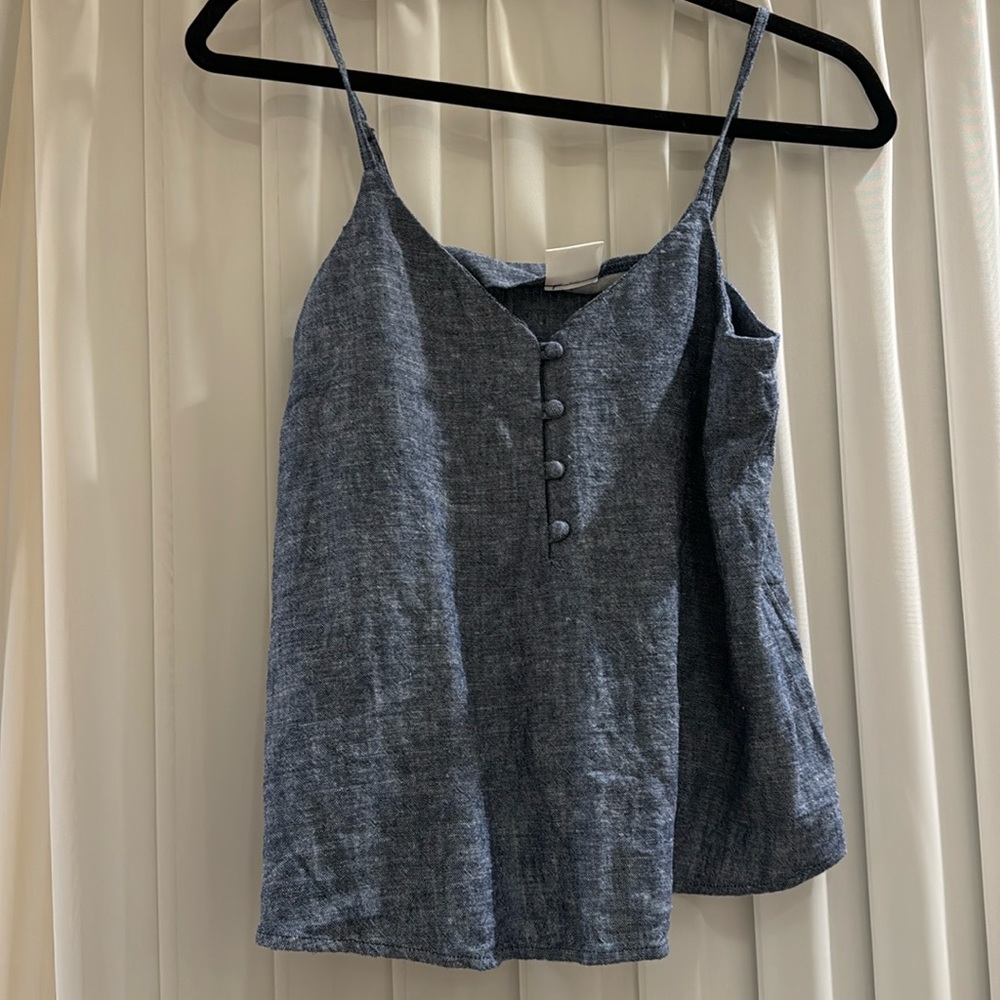 Abound Chambray Blouse Size XS